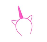 WELL HOME MOBILIARIO & DECORACIÓN- Conjunto de Diadema de Unicornio Brillante en la Oscuridad y Palos Luminosos - Incluye 48 Juegos, Color Rosa, Normal (WH16359)