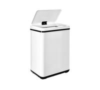Well home mobiliario & decoración cubo de basura inteligente sin patas con apertura automática o contacto manual, 40l, alto: 55,5 (x35,5x26), blanco. 3.5 cm
