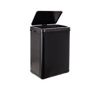 Well Home MOBILIARIO & DECORACIÓN Cubo de Basura Inteligente SIN Patas con Apertura automática y Contacto Manual de 40L, Alto: 55,5 (x35,5x26), Negro.
