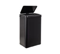 Well Home MOBILIARIO & DECORACIÓN Cubo de Basura Inteligente SIN Patas con Apertura automática y Contacto Manual de 50L, 35,5x26x H.56cm, Negro.