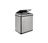 WELL HOME MOBILIARIO & DECORACIÓN Cubo de basura inteligente SIN patas con apertura automática y contacto manual de 30L, Alto: 60 (x35,5x26), gris.