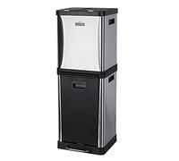 WELL HOME MOBILIARIO & DECORACIÓN Cubo de reciclaje ecológico 36 litros de 3 compartimentos (2 de 8 L + 1 de 20 L), reciclaje de basura / cubos de reciclaje