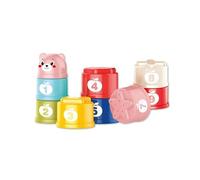 Cubos Apilables de Colores con Números del 1 al 10 - Juego Educativo para Niños, Desarrollo Motor y Aprendizaje Temprano