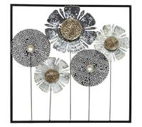 WELL HOME MOBILIARIO & DECORACIÓN Decoración de pared metálica de flores