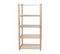 WELL HOME MOBILIARIO & DECORACIÓN Estantería de Madera con 5 baldas, 170x35x4 cm