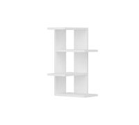 WELL HOME MOBILIARIO & DECORACIÓN Estantería Decorativa SALÓN o RECIBIDOR, conglomerado recubierta melamina, de Pared, en Color Blanco 60x31,4x31,4