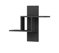 WELL HOME MOBILIARIO & DECORACIÓN Estantería Decorativa SALÓN o RECIBIDOR, conglomerado recubierta melamina, de Pared, en Color Antracita 60x68x19,6