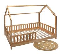 WELL HOME MOBILIARIO & DECORACIÓN Habitación Infantil: Cama Infantil Bosco 90x190cm con Alfombra de Yute Redonda 80cm