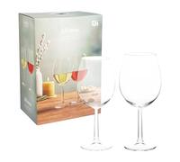 WELL HOME MOBILIARIO & DECORACIÓN Juego de 12 copas de Vino, 6x 580ml Ø7x21cm + 6x 430ml Ø6,5x20cm