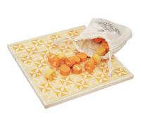 WELL HOME MOBILIARIO & DECORACIÓN- Juego de AJEDREZ con Piezas y Tablero de Madera, Color Natural, 21x21x4 (Koopman International BV S25001000)