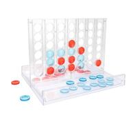 WELL HOME MOBILIARIO & DECORACIÓN- Juego de Cuatro en Raya en Base Transparente, Multicolor, 25,3x18,6x19,9 (Koopman International BV 497200030)