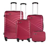 Juego de maletas rígidas 4 piezas en coral