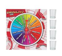 Juego de Beber con Carrusel: Incluye 4 Vasos y Plato Giratorio