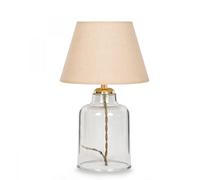 WELL HOME MOBILIARIO & DECORACIÓN Lámpara de noche 30 cm. marrón claro, tipo E27 Max 60 W