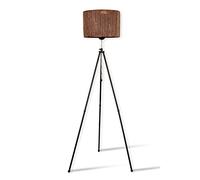 WELL HOME MOBILIARIO & DECORACIÓN Lámpara de pie 165 cm. negro/marrón, tipo E 27 Max 45 - 60 W