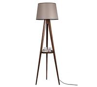 WELL HOME MOBILIARIO & DECORACIÓN Lámpara de pie con Estructura de madera color Nogal