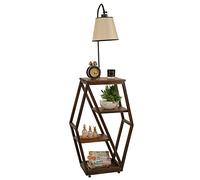 WELL HOME MOBILIARIO & DECORACIÓN Lámpara de pie con Estructura de Metal Color Beige