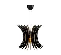 WELL HOME MOBILIARIO & DECORACIÓN Lámpara de techo, mdf, negro, colección covadonga, 35x35x65, casquillo e 27 max 45-60