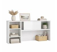 WELL HOME MOBILIARIO & DECORACIÓN Librería Salón Alta Guadiana con 1 Puerta Deslizante, Color Blanco Alto Brillo, 150 x 25 x 79 cm