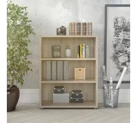 WELL HOME MOBILIARIO & DECORACIÓN Librería TER Roble Patinado 90x41x114 cm/Librería con 2 Estantes Abiertos para Salón, Despacho o Estudio