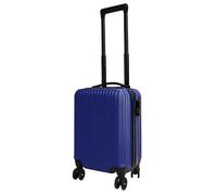 WELL HOME MOBILIARIO & DECORACIÓN Maleta de Cabina Azul 16'' 45x30x21,5cm en ABS Resistente con 4 Ruedas giratorias