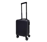 Maleta de Cabina Negra 16'' 45x30x21,5cm en ABS Resistente con 4 Ruedas giratorias