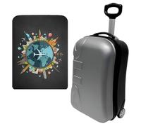 WELL HOME MOBILIARIO & DECORACIÓN Maleta Trolley 20" Cabina con Funda Protectora Flying Around