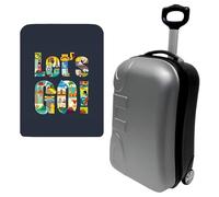 WELL HOME MOBILIARIO & DECORACIÓN Maleta Trolley 20" Cabina con Funda Protectora Let´s go