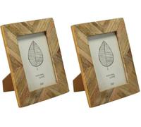WELL HOME MOBILIARIO & DECORACIÓN Marco de Foto en Madera 19,2x1,3x24cm (Paquete de 2)
