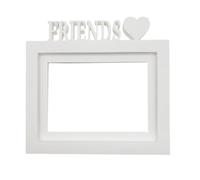 WELL HOME MOBILIARIO & DECORACIÓN Marco de Fotos de Mesa o Pared | Modelo ''FRIENDS'' | Tamaño del marco 24x22,5cm para Fotos de 15x20cm | Color blanco