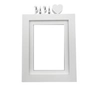 WELL HOME MOBILIARIO & DECORACIÓN Marco de Fotos de Mesa o Pared | Modelo ''PAPA'' | Tamaño del marco 20,5x13,5cm para Fotos de 10x15cm | Color blanco