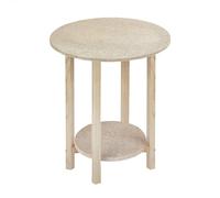 Well Home MOBILIARIO & DECORACIÓN Mesa Camilla gazte, Acabado SIN Barniz, 40x40x75 cm