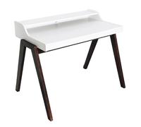 WELL HOME MOBILIARIO & DECORACIÓN Mesa Escritorio 'Nere' en Madera de Pino, Color Patas, Blanco-Marron, 76 x 104 x 86 cm