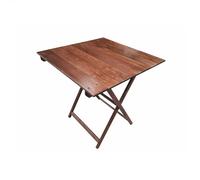 WELL HOME MOBILIARIO & DECORACIÓN Mesa Velador de Haya Plegable, Acabado en Nogal 70x50x76 cm