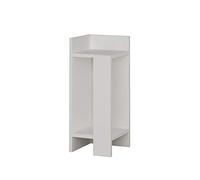 WELL HOME MOBILIARIO & DECORACIÓN Mesilla,100% Tablero de aglomerado rechapado en melamina, Color Blanco