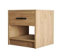 WELL HOME MOBILIARIO & DECORACIÓN Mesilla,100% Tablero de aglomerado rechapado en melamina, Color Roble