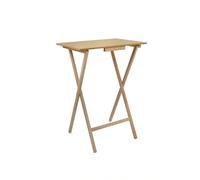 Well Home MOBILIARIO & DECORACIÓN Mesita Auxiliar Rectangular Acabado en Aceite, 48x35x64 cm