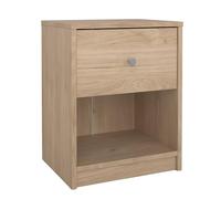 Mesita de noche Ebro con 1 cajón color Roble 37,9x30,1x48,4cm