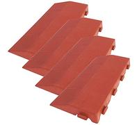 WELL HOME MOBILIARIO & DECORACIÓN Pack 4 remates de 39x20,5x4,8 cm acabado Macho, finalización suelo COMBI Terracota