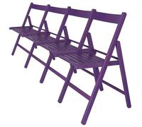 WELL HOME MOBILIARIO & DECORACIÓN - Pack 4 Sillas BAS en madera de haya, acabado lila