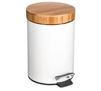 WELL HOME MOBILIARIO & DECORACIÓN Papelera metálica 3L bambú natureo