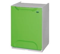 WELL HOME - Papelera reciclaje en polipropileno color verde, Depósito 20L