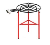 WELL HOME MOBILIARIO & DECORACIÓN Quemador Paellero a Gas Fogón con Soporte para Exterior: Quemador de Acero Esmaltado Certificado + Juego de 3 Patas de Acero - Ø70 cm, 3 Fuegos