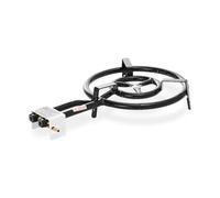 WELL HOME MOBILIARIO & DECORACIÓN Quemador Paellero a Gas Fogón para Exterior de Acero Esmaltado, Resistente a la Corrosión, Uso Doméstico y Profesional, Certificado - Ø40 cm, 2 Fuegos