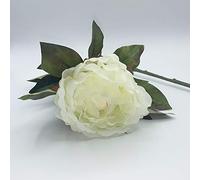 WELL HOME MOBILIARIO & DECORACIÓN Ramo de peonía de 80 cm de Tela en Color Blanco