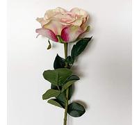 WELL HOME MOBILIARIO & DECORACIÓN Ramo de Rosa con Tacto Natural de 69 cm con Flor de Ø11 cm en Color Rosa