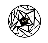 WELL HOME MOBILIARIO & DECORACIÓN Reloj de Pared Metal Decorativo con Estilo geométrico