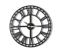 WELL HOME MOBILIARIO & DECORACIÓN Reloj de Pared Metal Decorativo con Estilo numeros Romanos 50x50