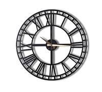 WELL HOME MOBILIARIO & DECORACIÓN Reloj de Pared Metal Decorativo con Estilo numeros Romanos 70x70