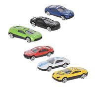 WELL HOME MOBILIARIO & DECORACIÓN- Set de 6 Coches de Juguetes 10cm en Variedad de Colores, 10,5x4x31 (Koopman International BV S34937310)